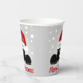 メリークリスマスサンタブーツ/キャップ紙カップ 紙コップ (右)