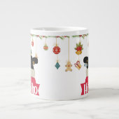 メリークリスマスサンタホホーホエスプレッソカップ ジャンボコーヒーマグカップ (正面)