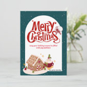 メリークリスマスサンタホリデーカード シーズンカード (スタンド正面)