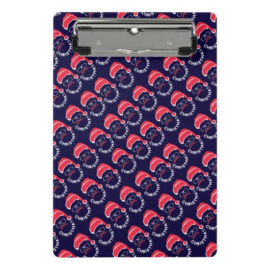 メリークリスマスサンタメリーー条項&ブライト ミニクリップボード (正面)