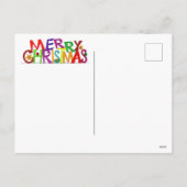 メリークリスマスサンタモーターサイクルポストカード シーズンポストカード (裏面)