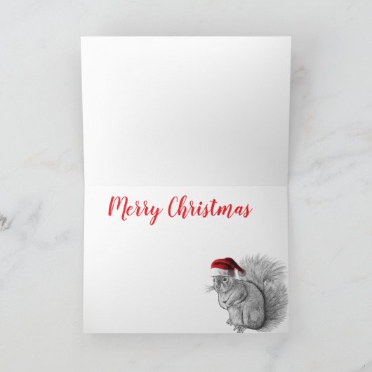 メリークリスマスサンタリス サンキューカード (内部)
