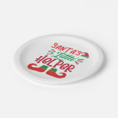 メリークリスマスサンタリトルヘルパー ペーパープレート (アングル)