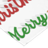 メリークリスマスサンタレー赤い緑のスクリプト テーブルクロス (アングル)