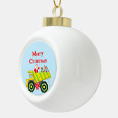 メリークリスマスサンタンプダンプ小妖精や小人ルドルフ セラミックボールオーナメント (右)