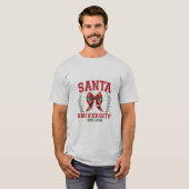 メリークリスマスサンタ大学男子Tシャツ Tシャツ (正面フル)