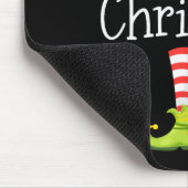 メリークリスマスサンタ小妖精や小人スクワッドトナカイおもしろいXma マウスパッド (コーナー)