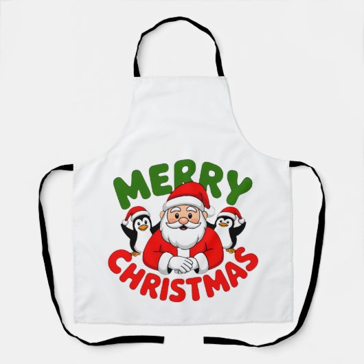 メリークリスマスサンタ エプロン (正面)