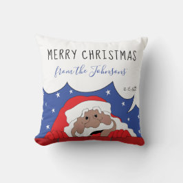 メリークリスマスサンタ・オブ・カラー クッション