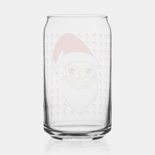 メリークリスマスサンタ ガラス缶 (正面)