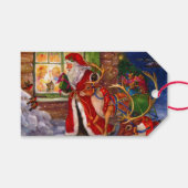 メリークリスマスサンタ ギフトタグ (正面(横))