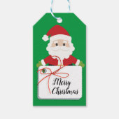 メリークリスマスサンタ ギフトタグ (正面)