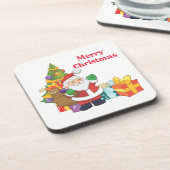 メリークリスマスサンタ コースター (左側)