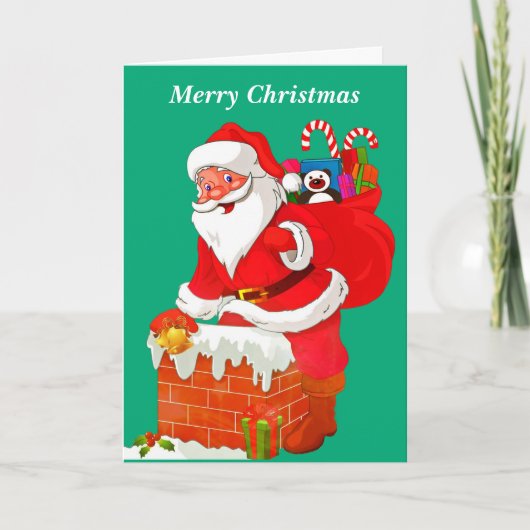 メリークリスマスサンタ シーズンカード (正面)