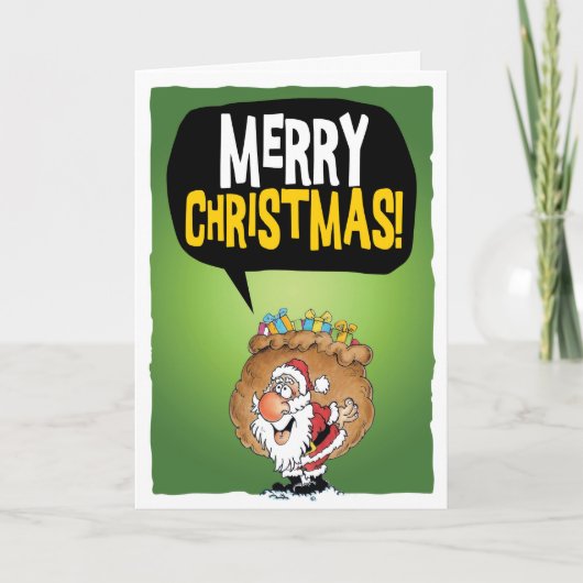 メリークリスマスサンタ シーズンカード (正面)