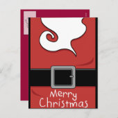 メリークリスマスサンタ シーズンポストカード (正面/裏面)