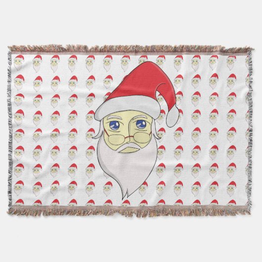 メリークリスマスサンタ スローブランケット (正面)