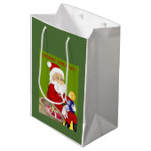 メリークリスマスサンタ&チャイルド抱き枕 ミディアムペーパーバッグ (正面アングル)