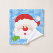 メリークリスマスサンタ バスタオルセット (ウォッシュタオル)