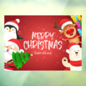 メリークリスマスサンタ&フレンズ ウィンドウサイン (シート3)