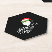 メリークリスマスサンタ ペーパーコースター (アングル)