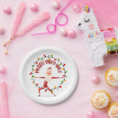 メリークリスマスサンタ ペーパープレート (パーティー)