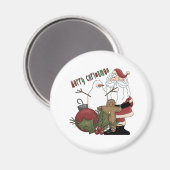 メリークリスマスサンタ マグネット (正面/裏面)
