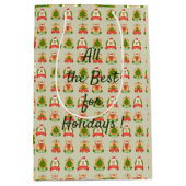 メリークリスマスサンタ ミディアムペーパーバッグ (正面)