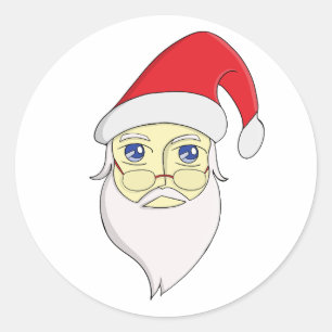メリークリスマスサンタ ラウンドシール