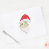 メリークリスマスサンタ ラウンドシール (封筒)
