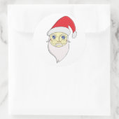 メリークリスマスサンタ ラウンドシール (バッグ)