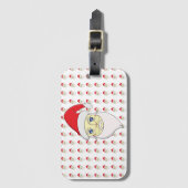 メリークリスマスサンタ ラゲッジタグ (正面縦)