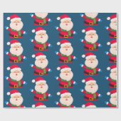 メリークリスマスサンタ ラッピングペーパー (フラット)