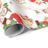 メリークリスマスサンタ ラッピングペーパー (ロールコーナー)