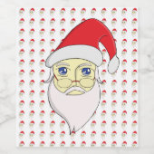 メリークリスマスサンタ ワインラベル (シングルラベル)
