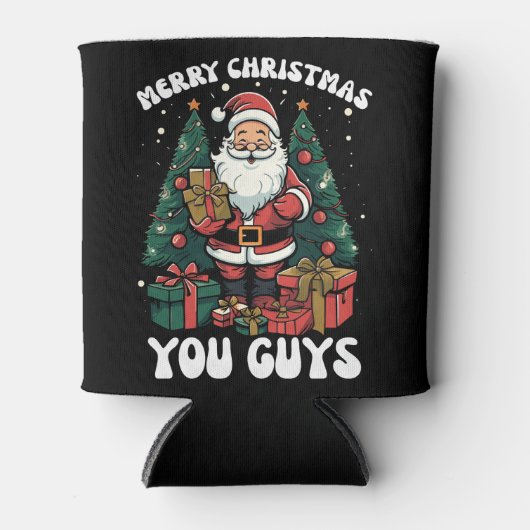 メリークリスマスサンタ 缶クーラー (正面)