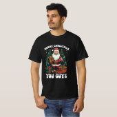 メリークリスマスサンタ Tシャツ (正面フル)