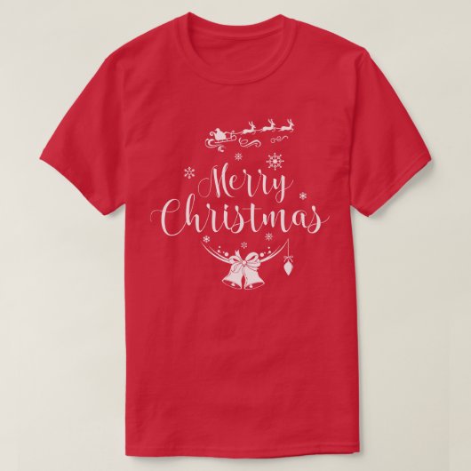 メリークリスマスサンタTシャツ Tシャツ (デザイン正面)