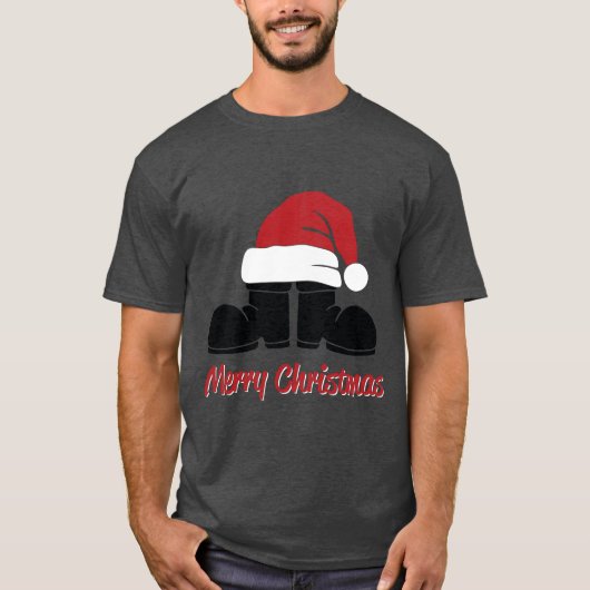 メリークリスマスサンツハット&ブーツ Tシャツ (正面)