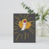 メリークリスマスサンムーンエンジェル、キッズによるアート:) シーズンポストカード (スタンド正面)