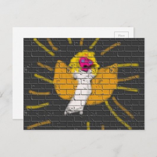 メリークリスマスサンムーンエンジェル、キッズによるアート:) シーズンポストカード (正面/裏面)