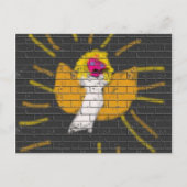 メリークリスマスサンムーンエンジェル、キッズによるアート:) シーズンポストカード (正面)