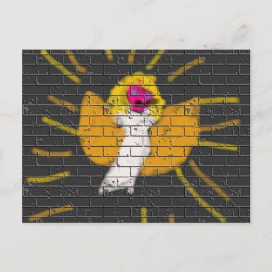 メリークリスマスサンムーンエンジェル、キッズによるアート:) シーズンポストカード (正面)