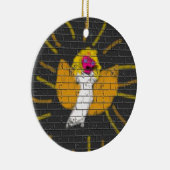 メリークリスマスサンムーンエンジェル、キッズによるアート:) セラミックオーナメント (右)