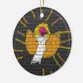 メリークリスマスサンムーンエンジェル、キッズによるアート:) セラミックオーナメント (左)