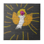 メリークリスマスサンムーンエンジェル、キッズによるアート:) タイル (正面)