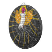 メリークリスマスサンムーンエンジェル、キッズによるアート：) ダーツボード (正面右)