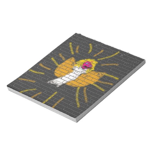 メリークリスマスサンムーンエンジェル、キッズによるアート:) ノートパッド (回転)