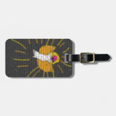 メリークリスマスサンムーンエンジェル、キッズによるアート:) ラゲッジタグ (正面横)