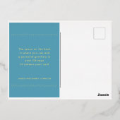 メリークリスマスシカゴスカイラインフォイルポストカード 箔シーズンポストカード (裏面)